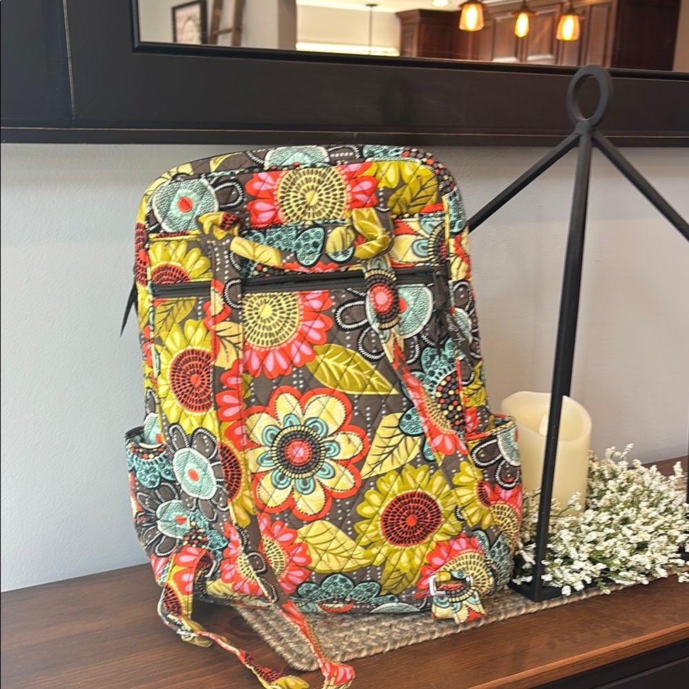 Vibrant Floral Pattern Backpack - image 2